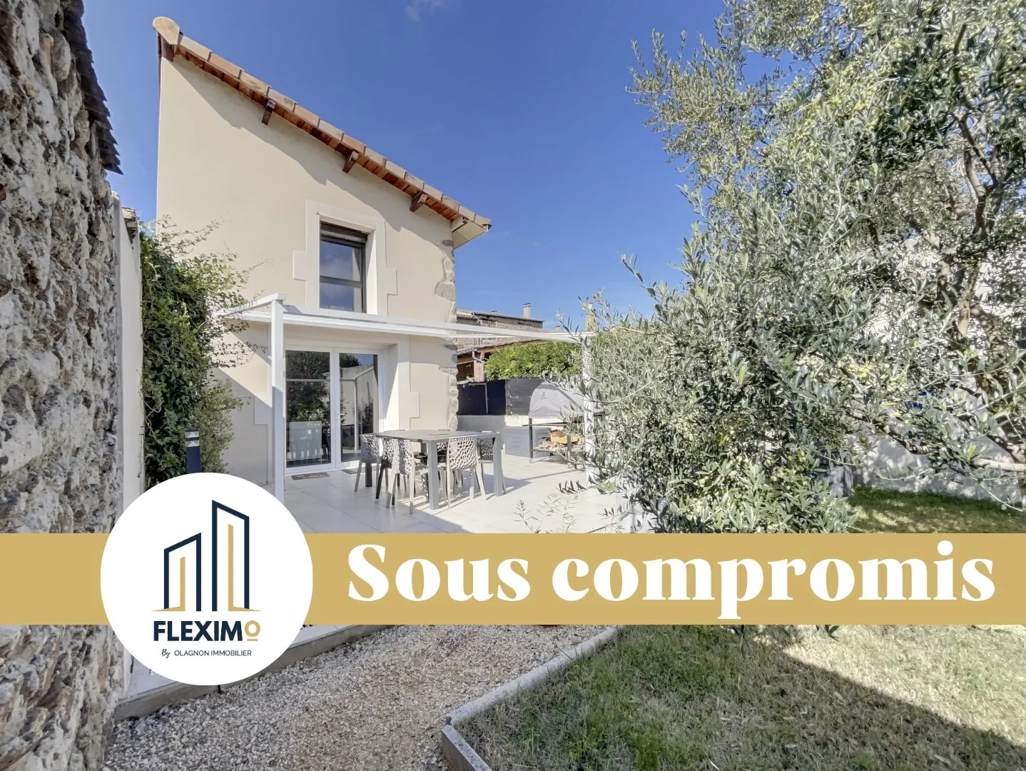 Maison en pierre de 105 m² à Mauves avec jardin et garage