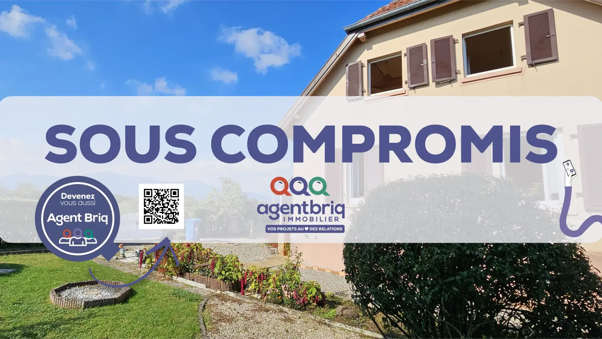 Maison mitoyenne à Wittelsheim avec vue sur les Vosges – Opportunité à rénover