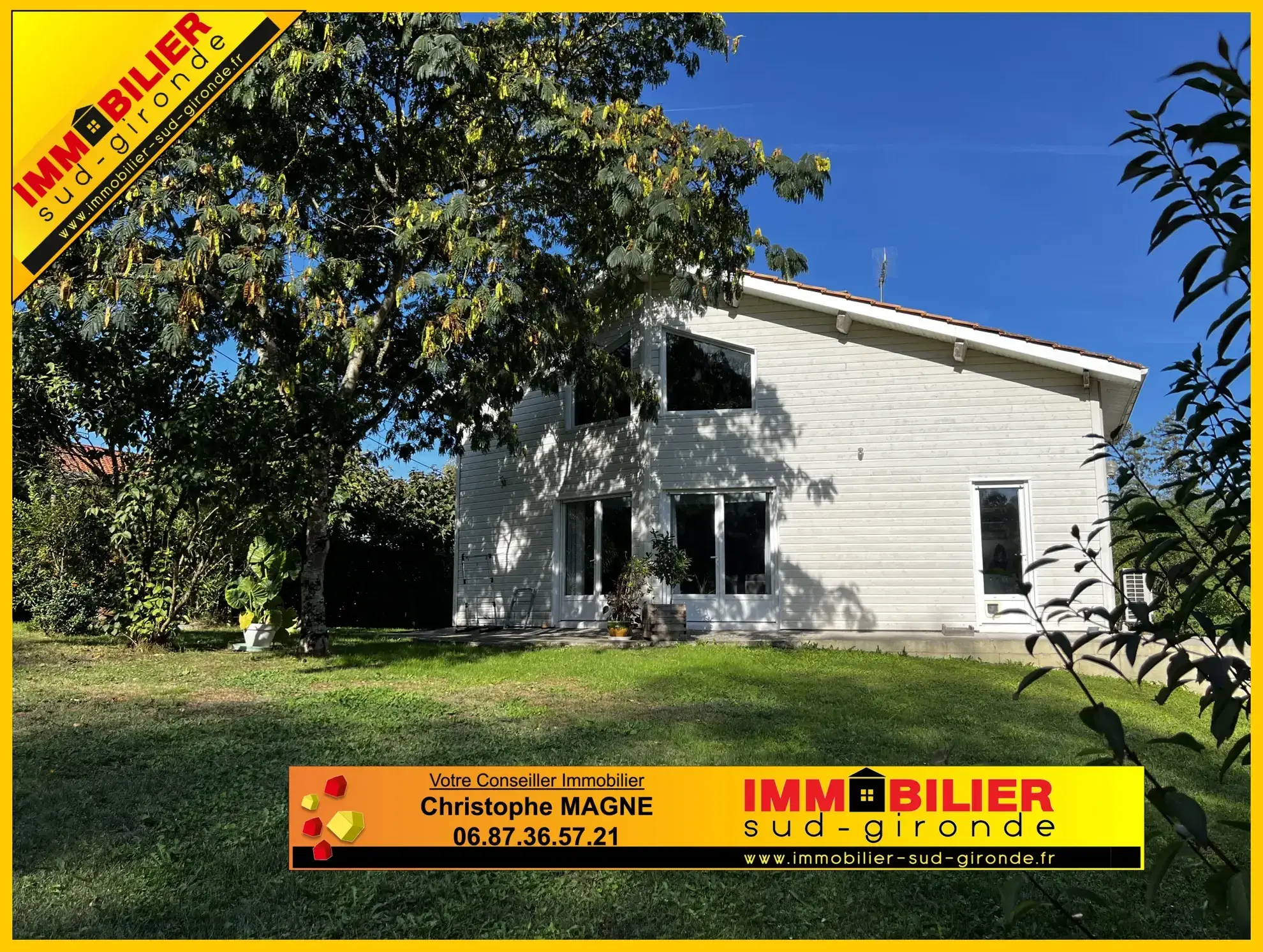 Belle maison en ossature bois avec sous-sol complet à Le Pian-sur-Garonne 