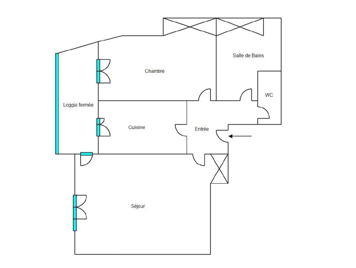 Appartement T2 de 58m² à Nîmes Centre avec Loggia et Cave 