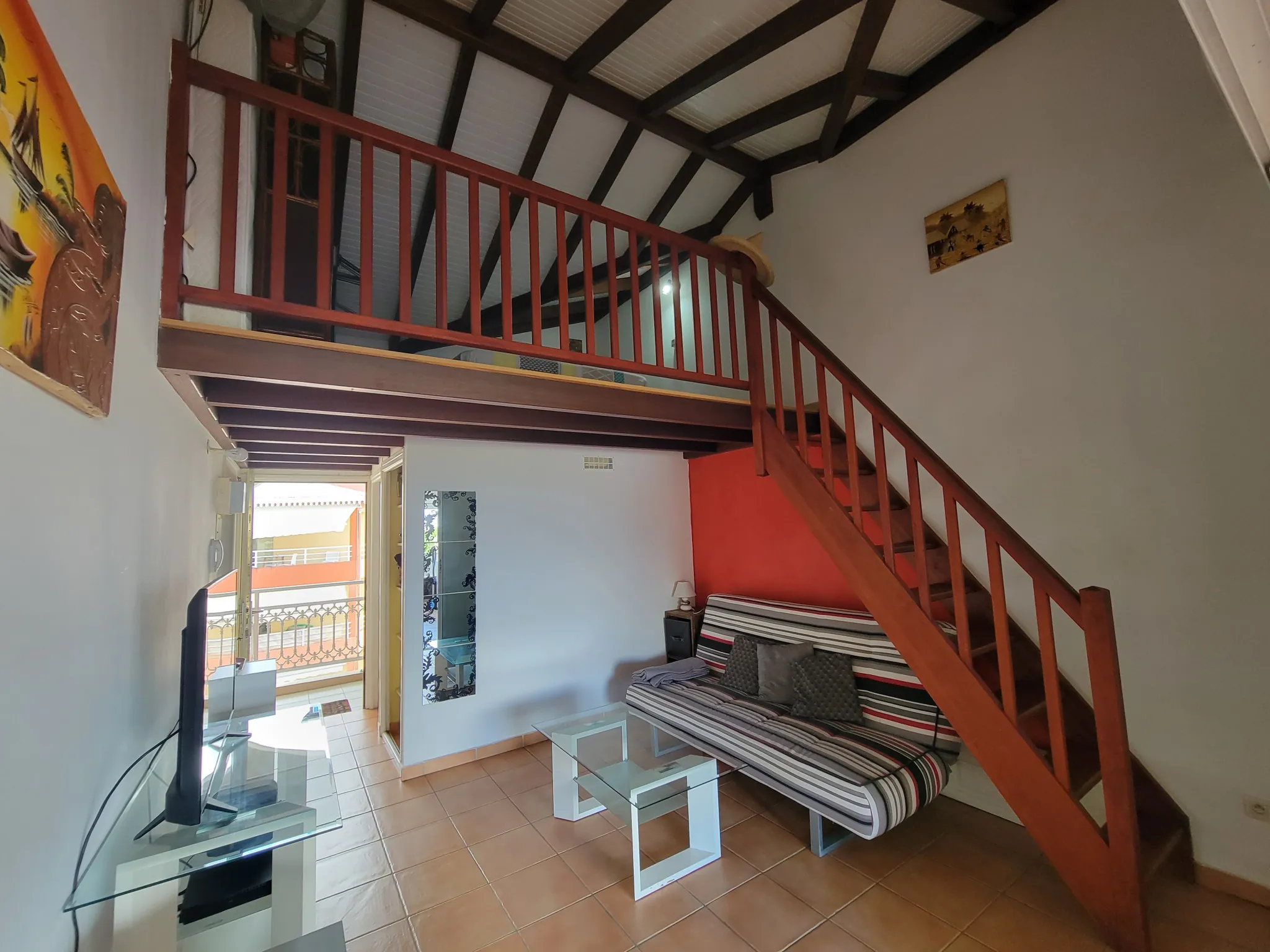 T1 bis meublé avec terrasse et vue mer à Anse Mitan, Les Trois Îlets