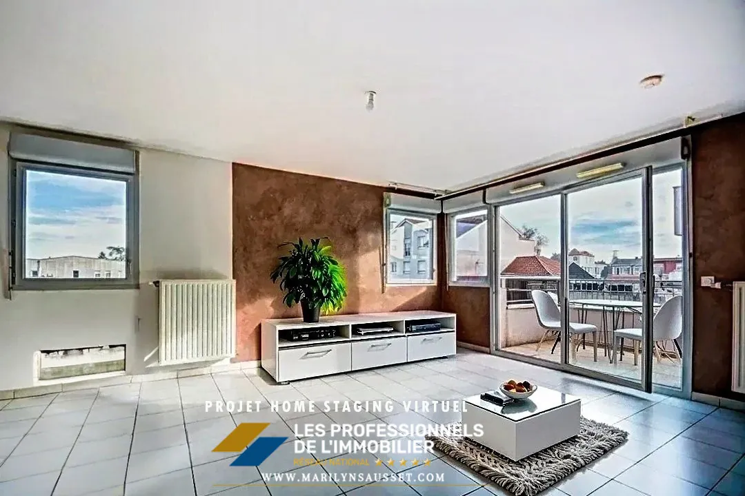 Appartement 3 pièces de 60 m² avec double parking à Meyzieu