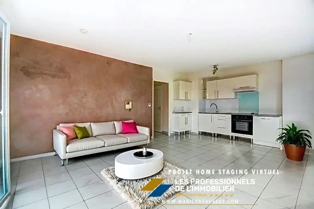 Appartement 3 pièces de 60 m² avec double parking à Meyzieu 