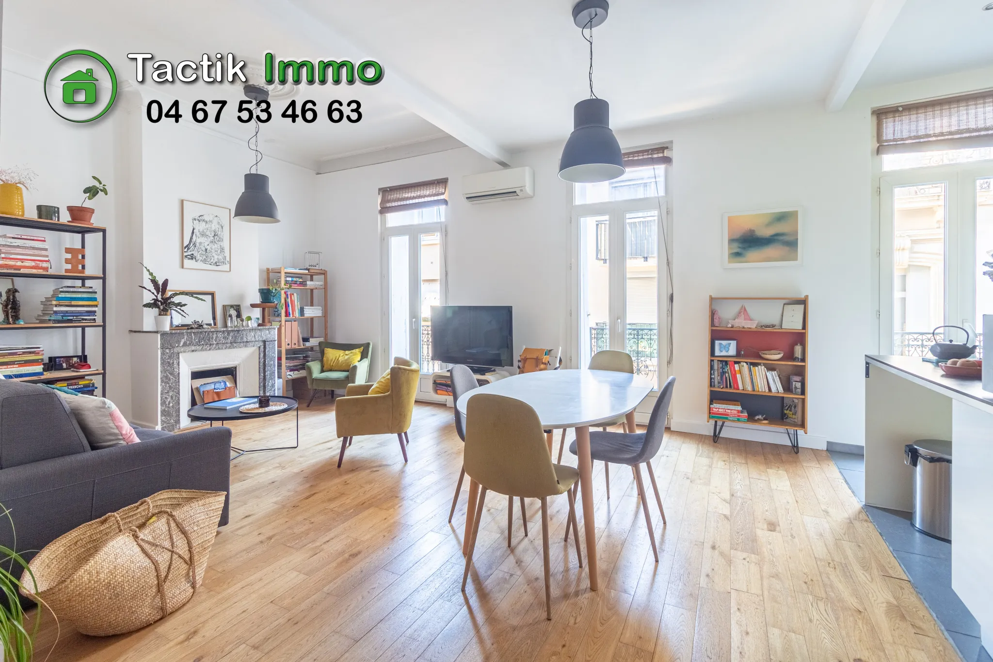 Appartement 2 pièces en centre-ville de Sète avec balcon et climatisation 