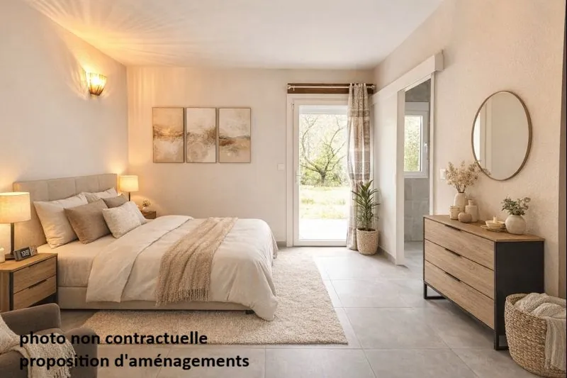 Belle villa de plain-pied avec piscine et vue à Puilaurens 