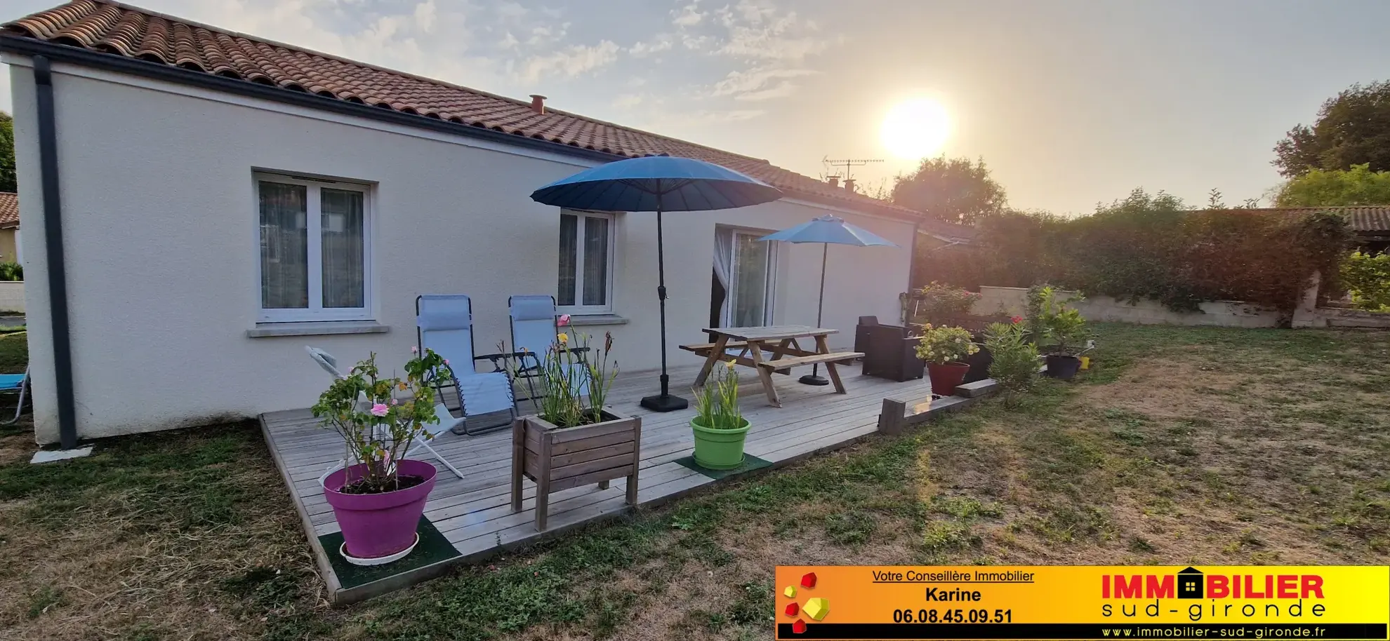 Maison neuve contemporaine à Bazas avec jardin, garage et terrasse en 2023