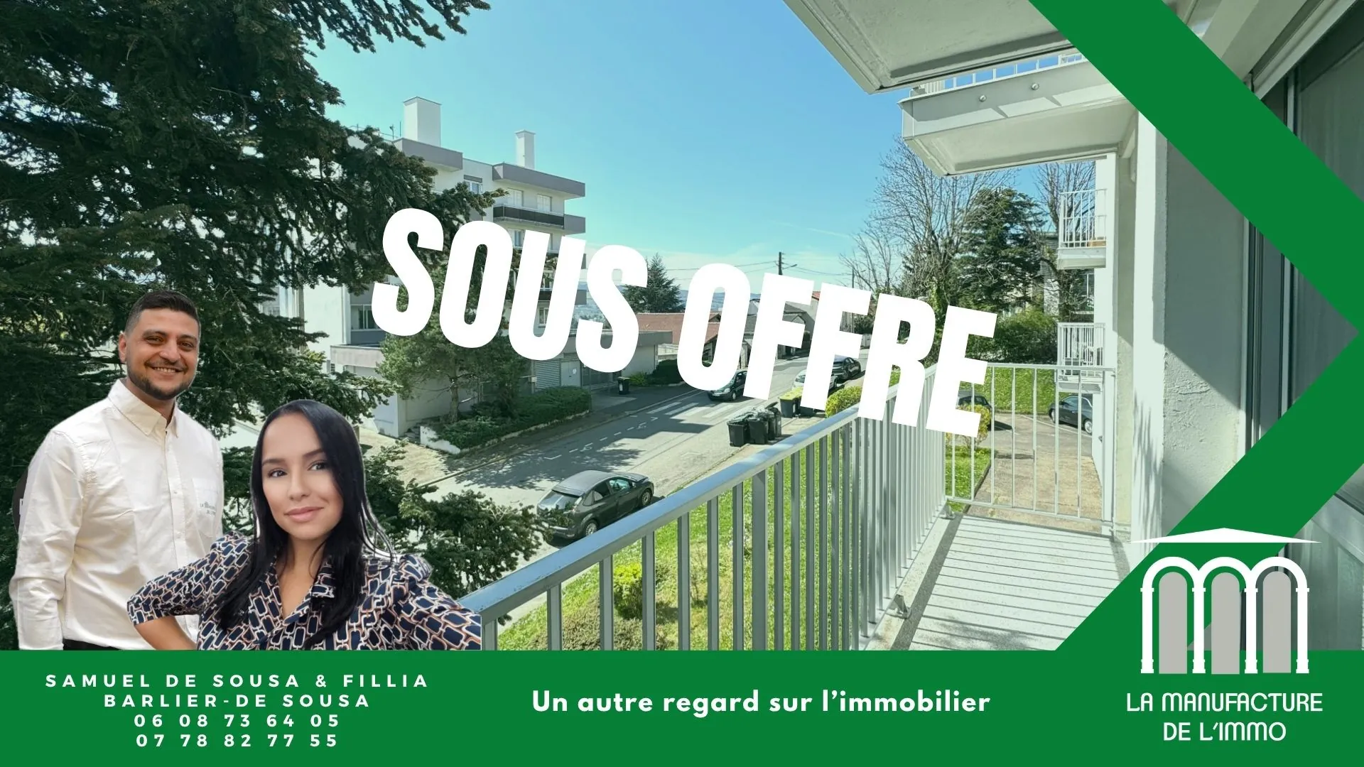 A vendre appartement F4 avec balcon, cave et parking à Saint-Étienne Villeboeuf Le Haut