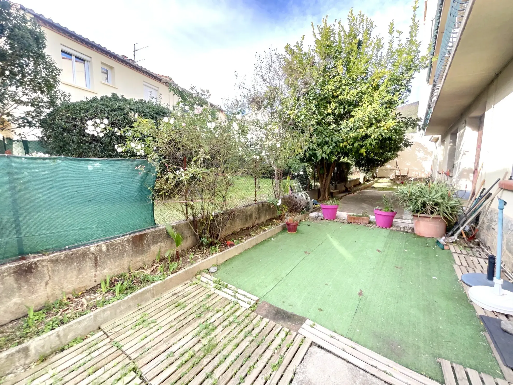 Bel appartement F3 avec jardinet en centre-ville d'Amélie-les-Bains 