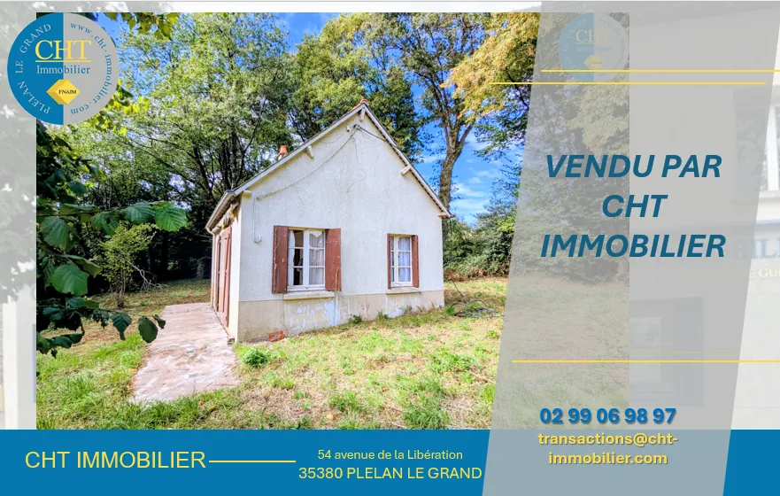 Bâtisse à rénover avec terrain de 2541m² en Brocéliande 