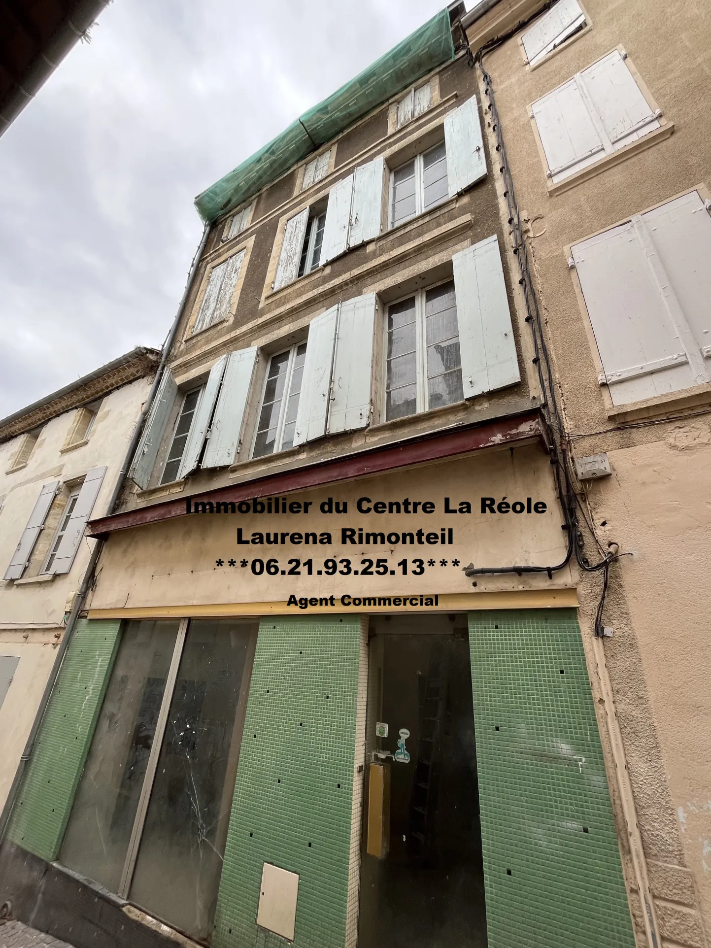 Immeuble à rénover de 250 m² en plein centre de La Réole