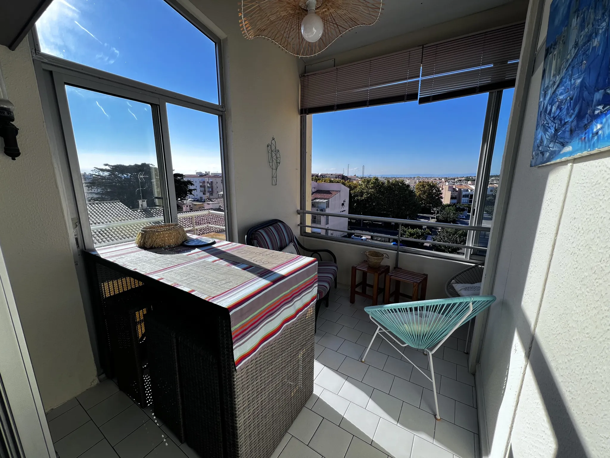 Appartement T2 avec mezzanine, garage et vue port à Cap d'Agde 