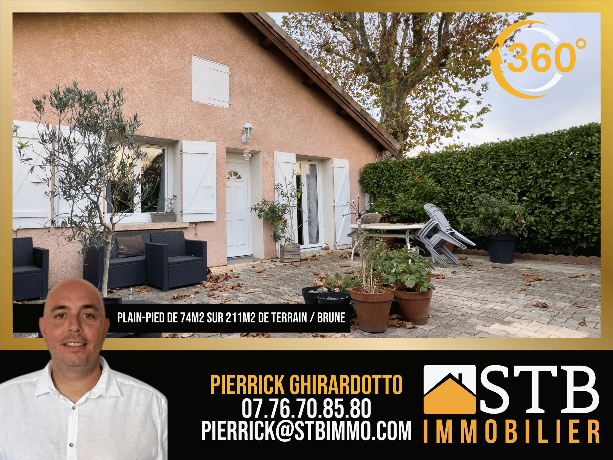 Maison de plain-pied rénovée à vendre à Saint-Symphorien-sur-Chomérac