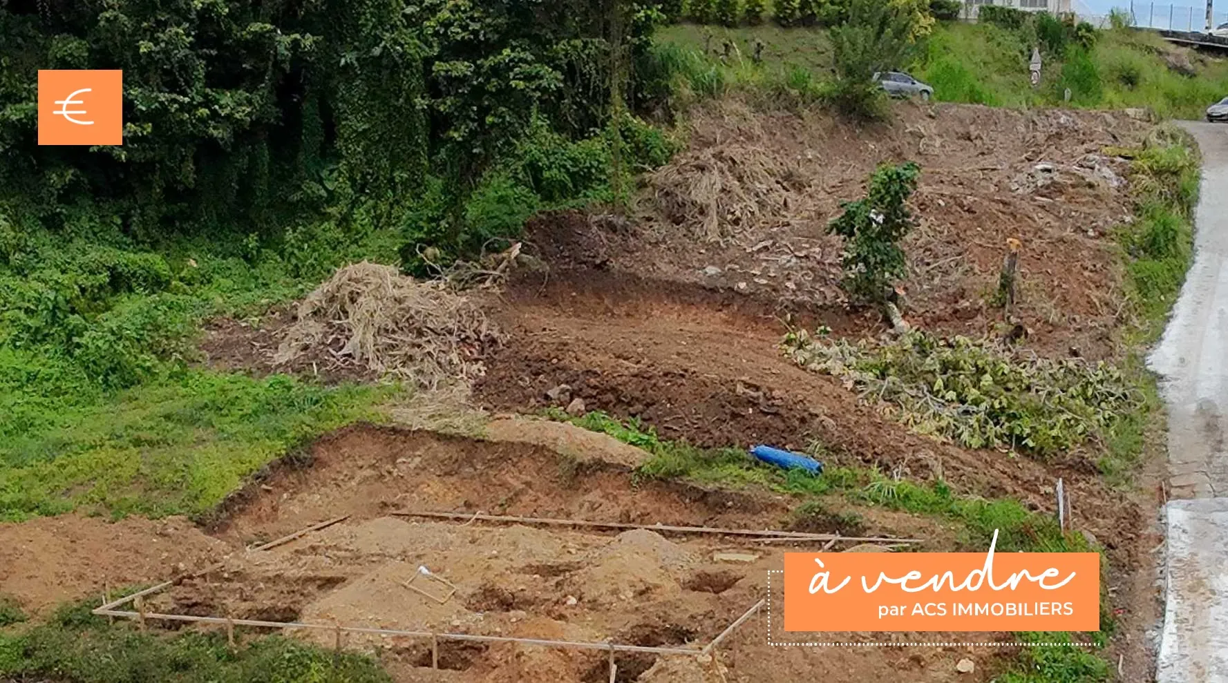 Beau terrain de 568 m² à vendre à Vauclin, secteur Bellevue