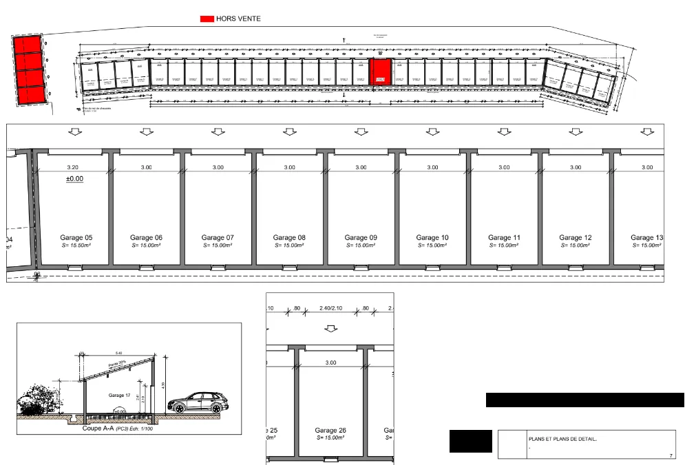 Garages de 15 et 15,5 m2 à Bastelicaccia à vendre - Livraison fin mars