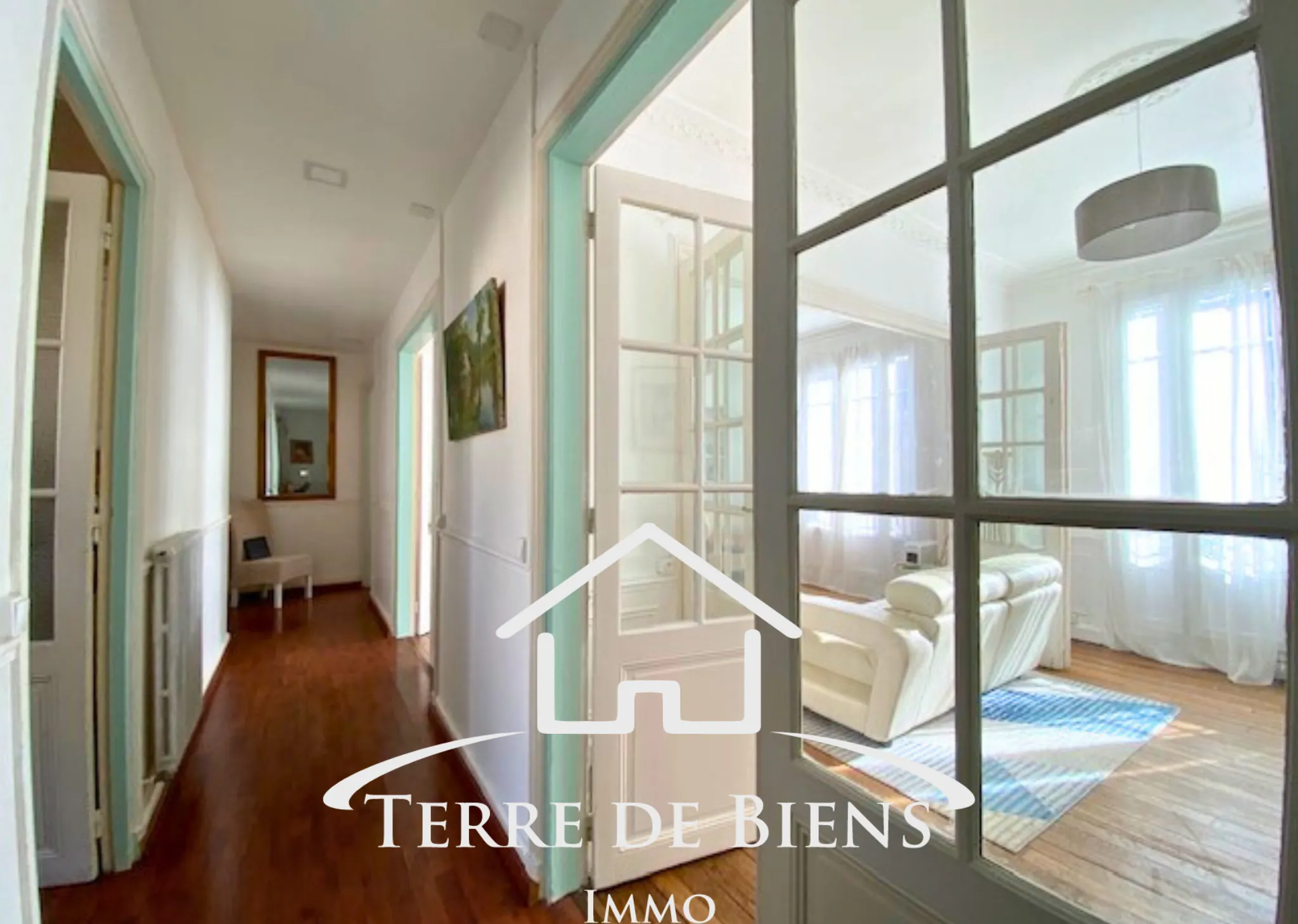 Appartement lumineux de 89 m² avec deux chambres en centre-ville de Soissons 