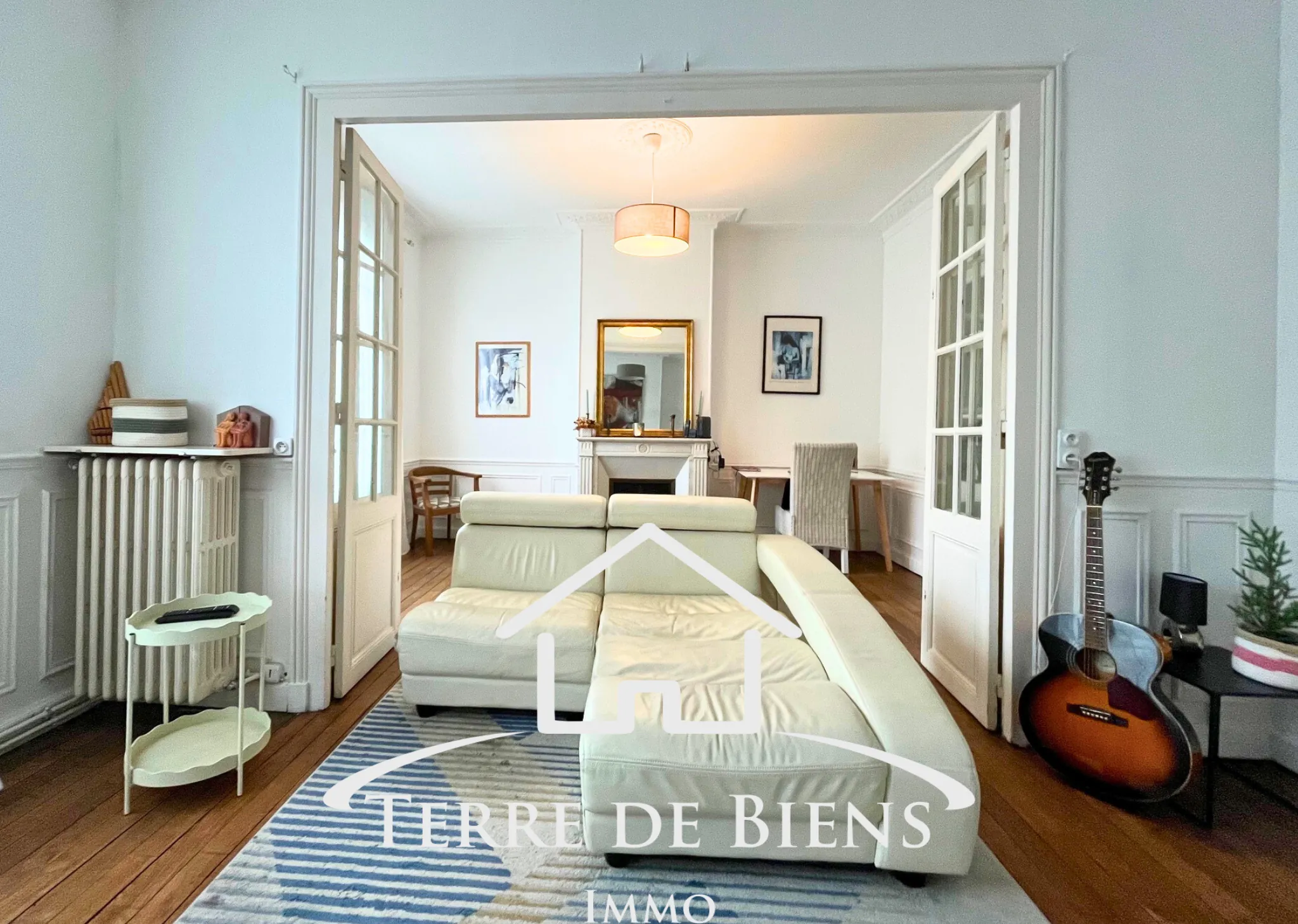 Appartement lumineux de 89 m² avec deux chambres en centre-ville de Soissons 