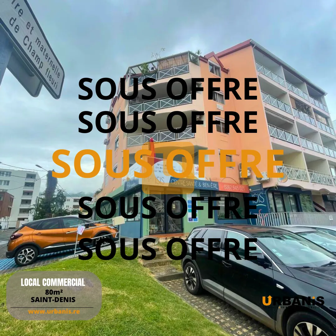 Local commercial à vendre à Saint-Denis - Investissement rentable de 80 m²