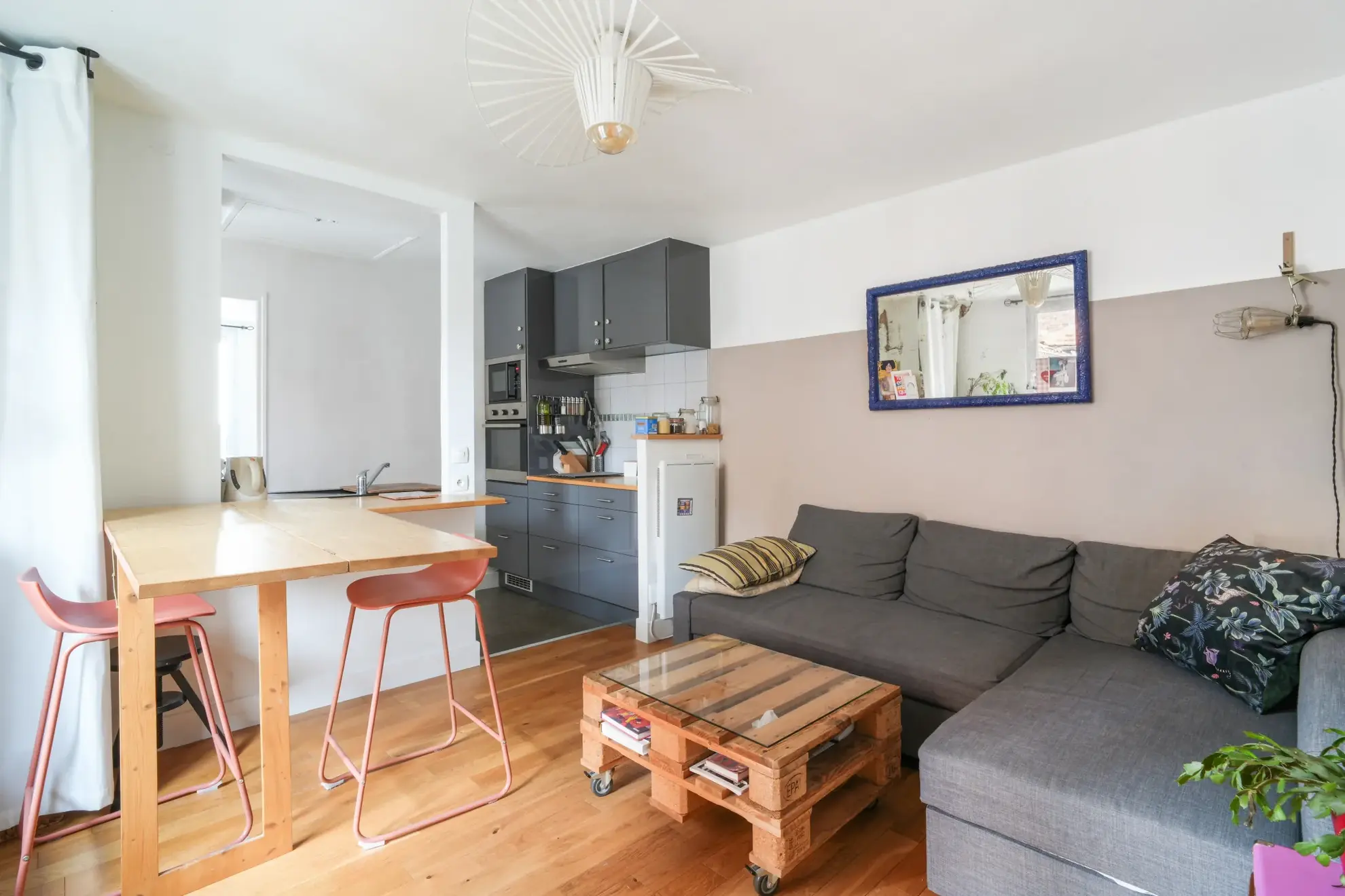 Appartement T2 bis lumineux de 43 m² à Saint-Ouen - Quartier 17 