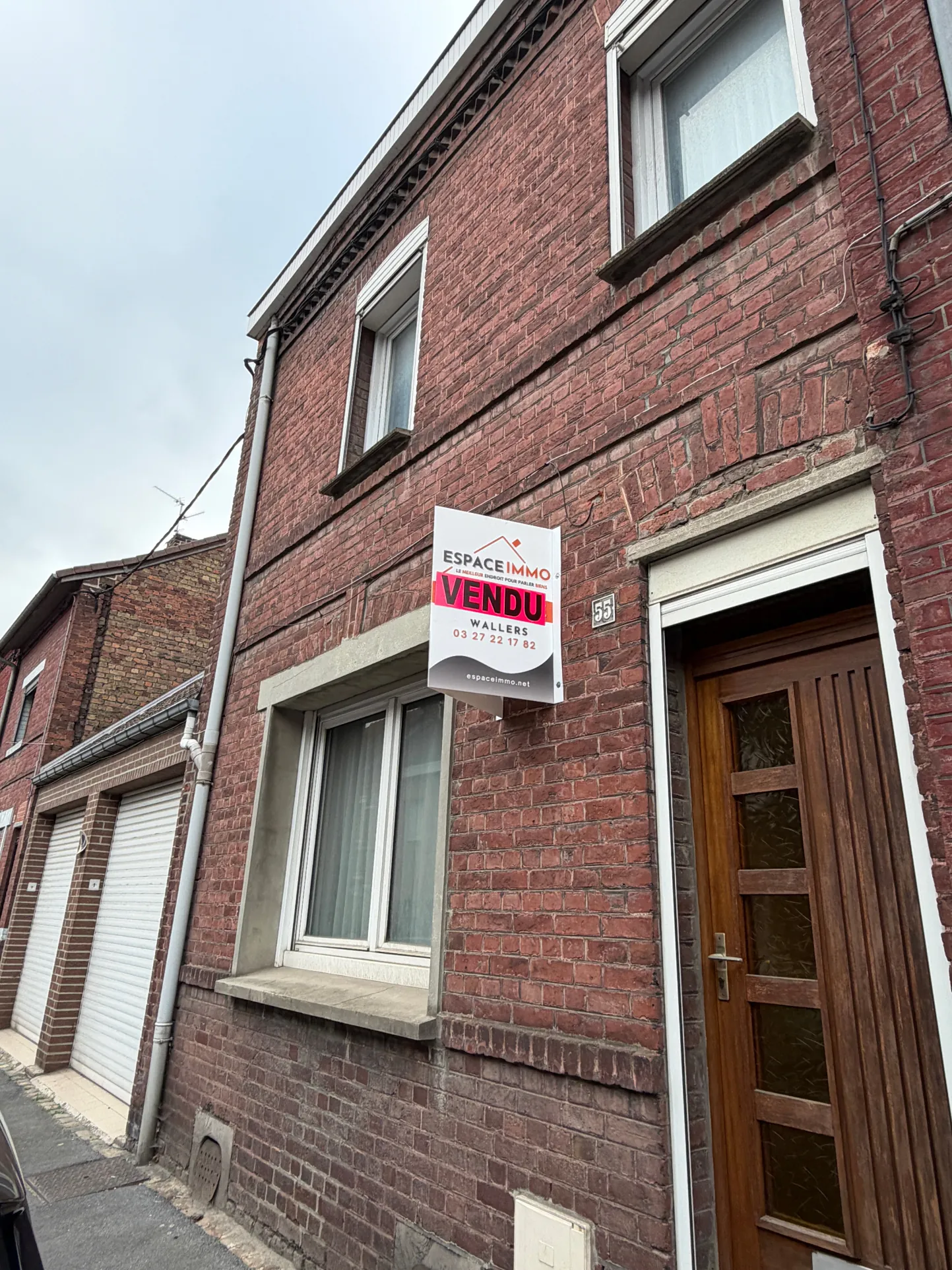 Maison de ville à Escaudain de 173 m² avec garages, atelier et jardin clos