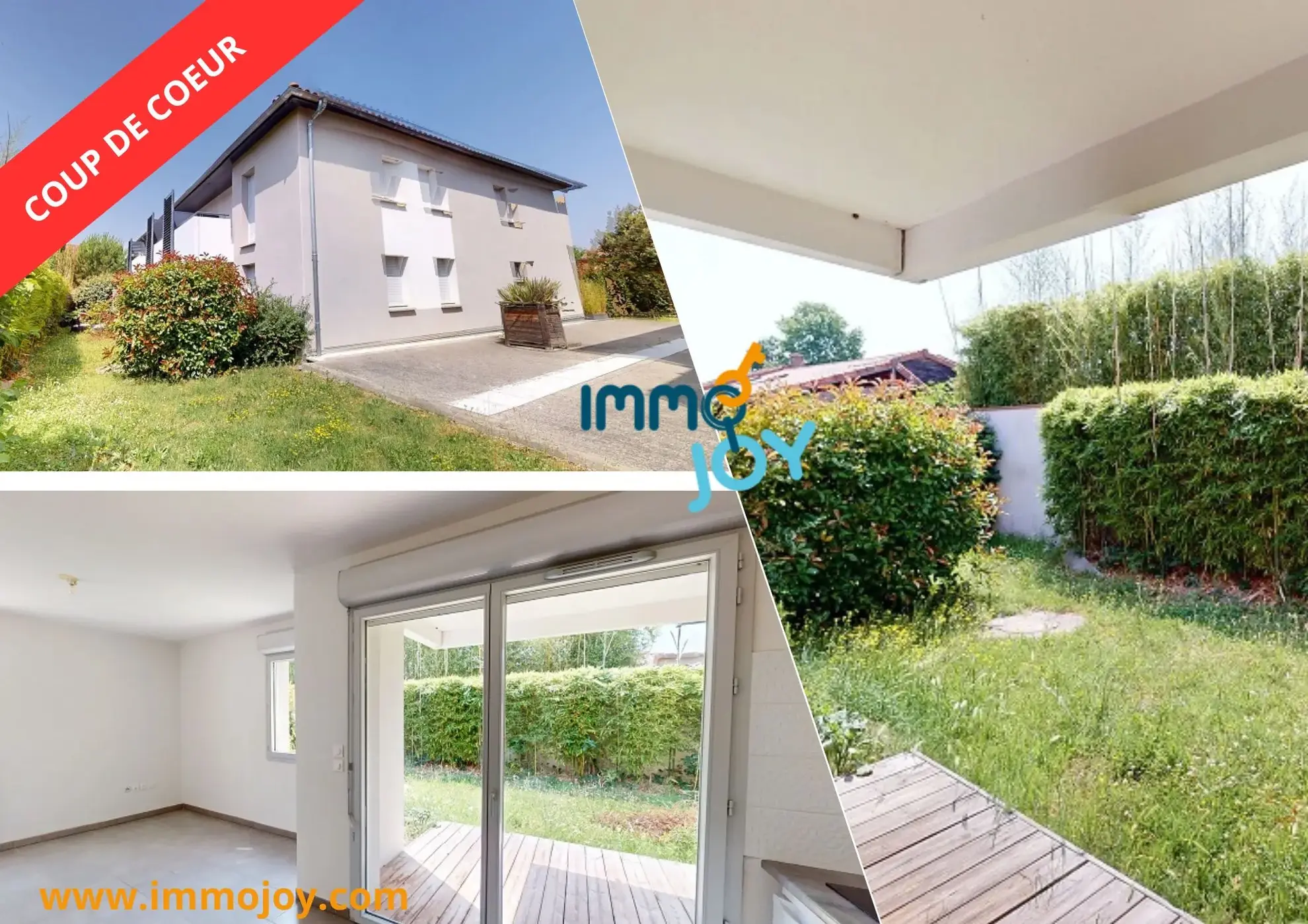 Appartement T2 lumineux avec terrasse et jardin privé à Aucamville