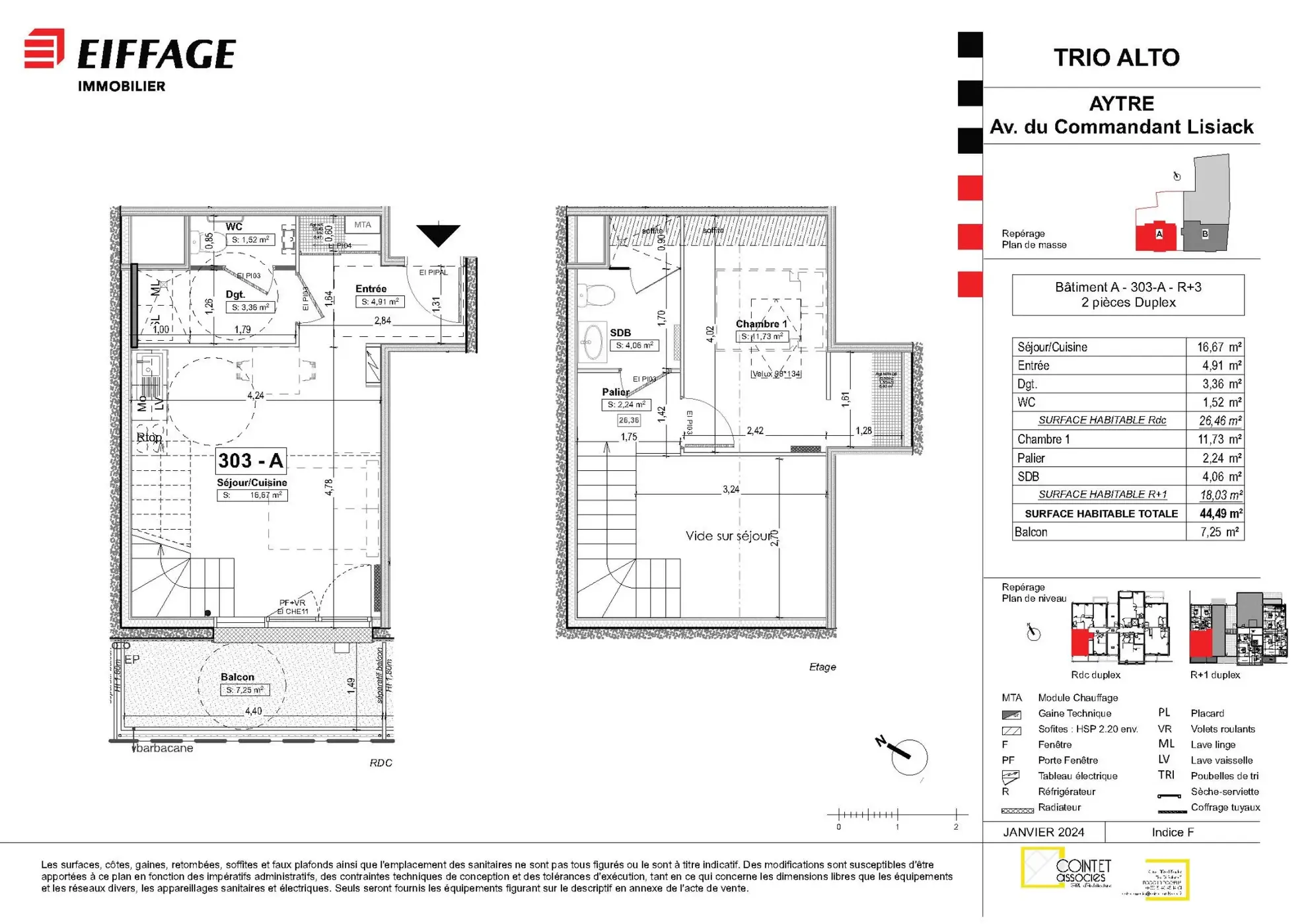Appartement T2 Duplex Neuf avec Vue Mer à Aytré 