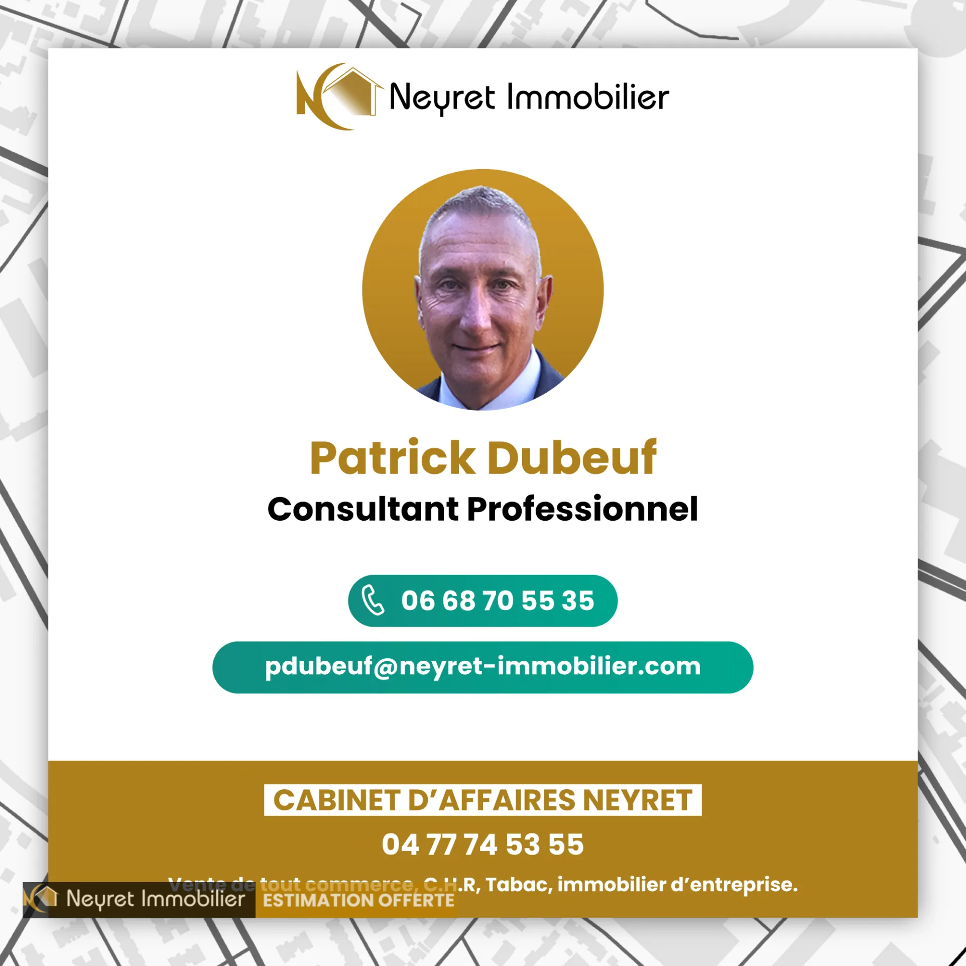 À vendre fonds de commerce Bar, Tabac, Presse, Loto à Montbrison dans la Plaine du Forez