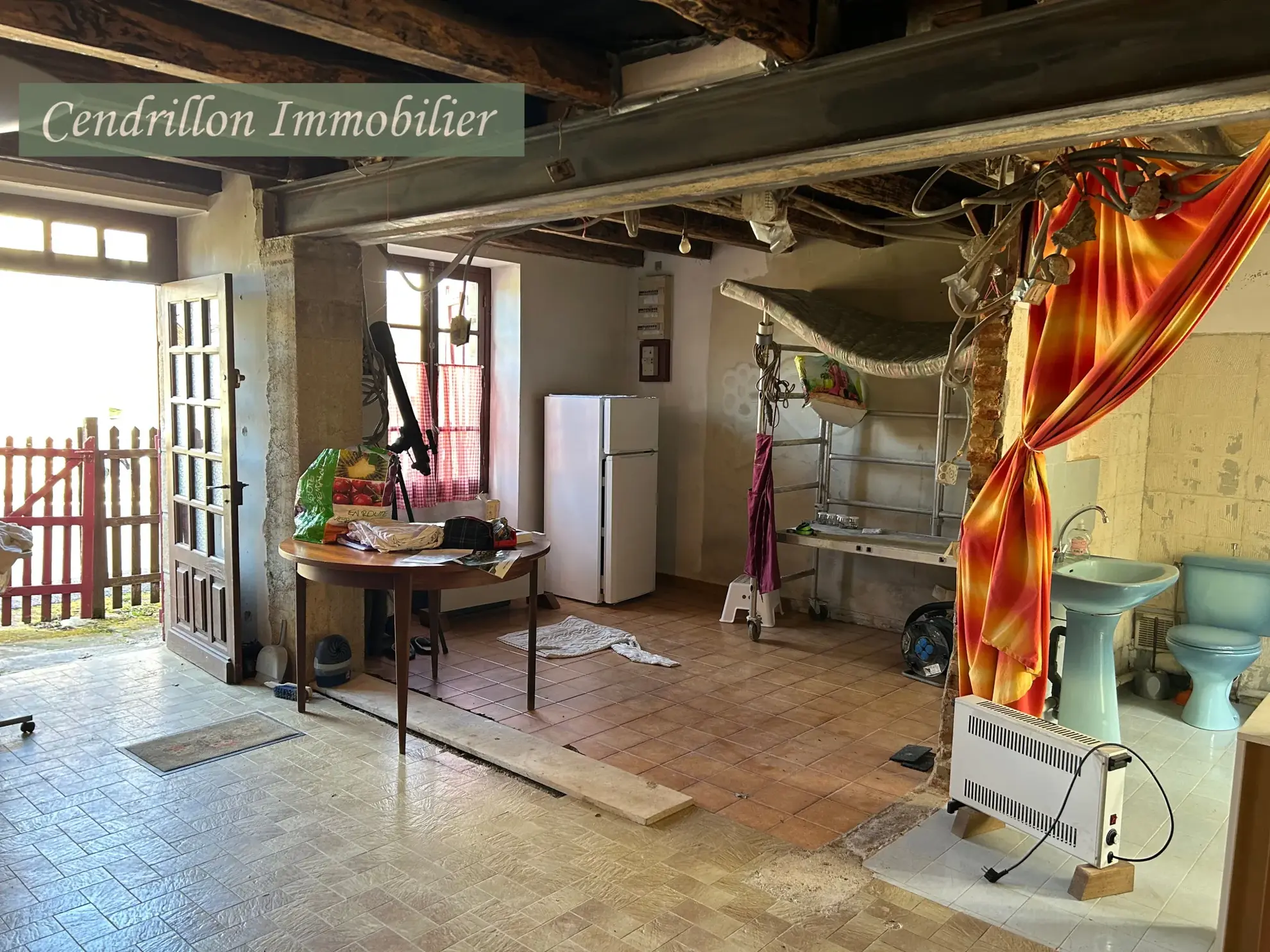 Belle maison de village en pierre avec terrain en terrasses à Thauron (23250) 