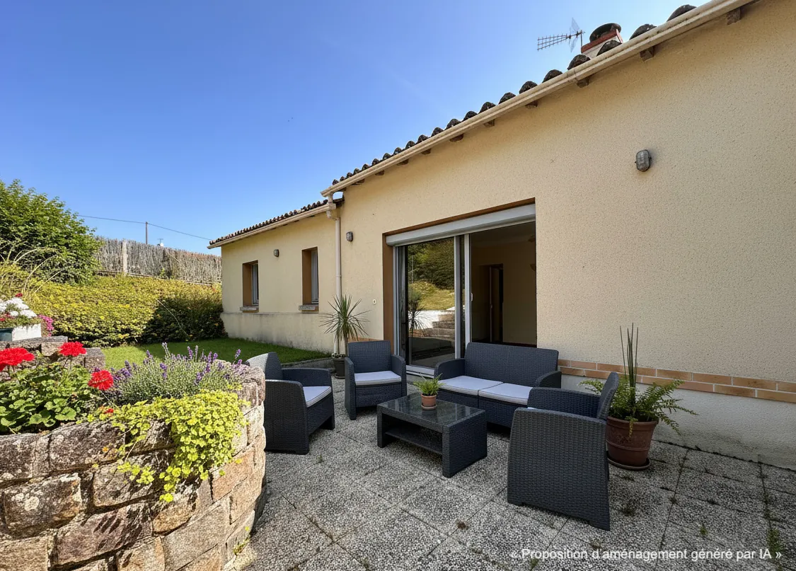 Maison familiale en pierre de 146 m² avec garage et jardin au Pallet 