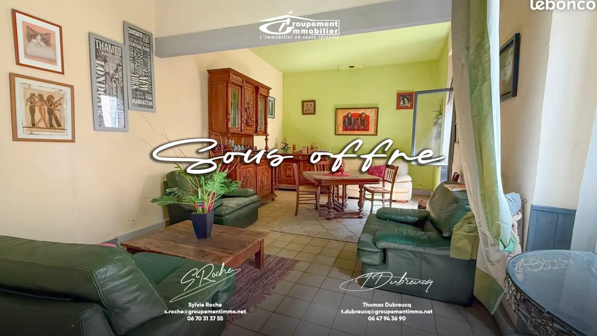 Maison de village à rénover à Caderousse de 117 m² avec cour et grands volumes