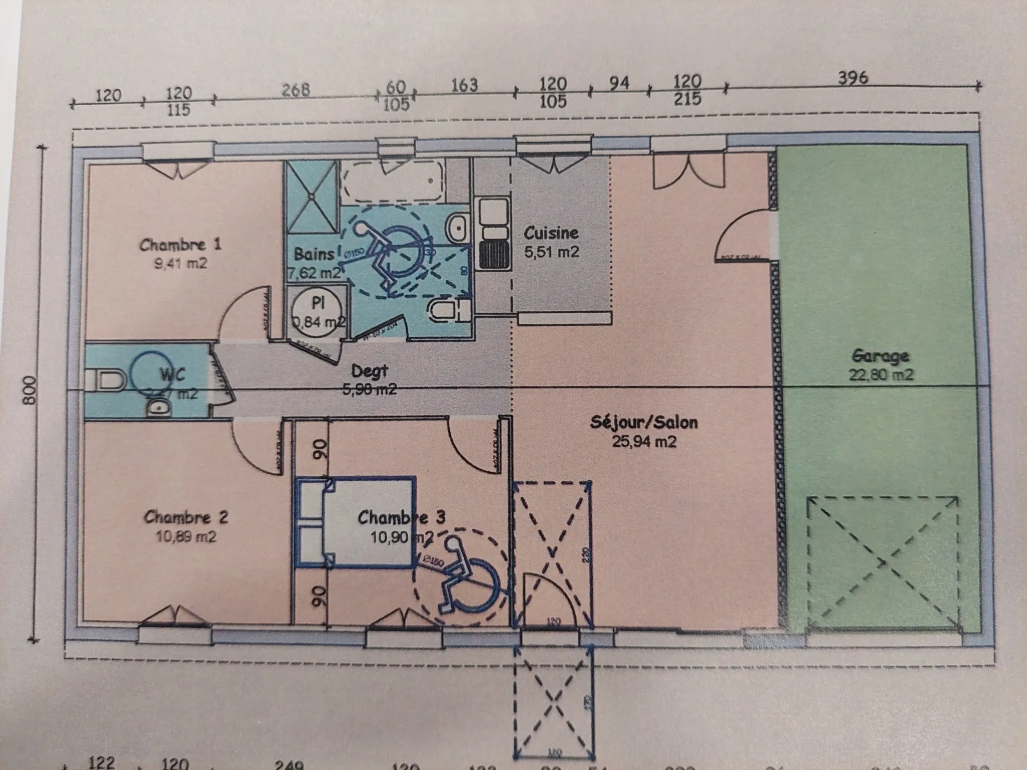 Maison contemporaine de 87 m² à Sauternes - 3 chambres, terrain clos, bon investissement 