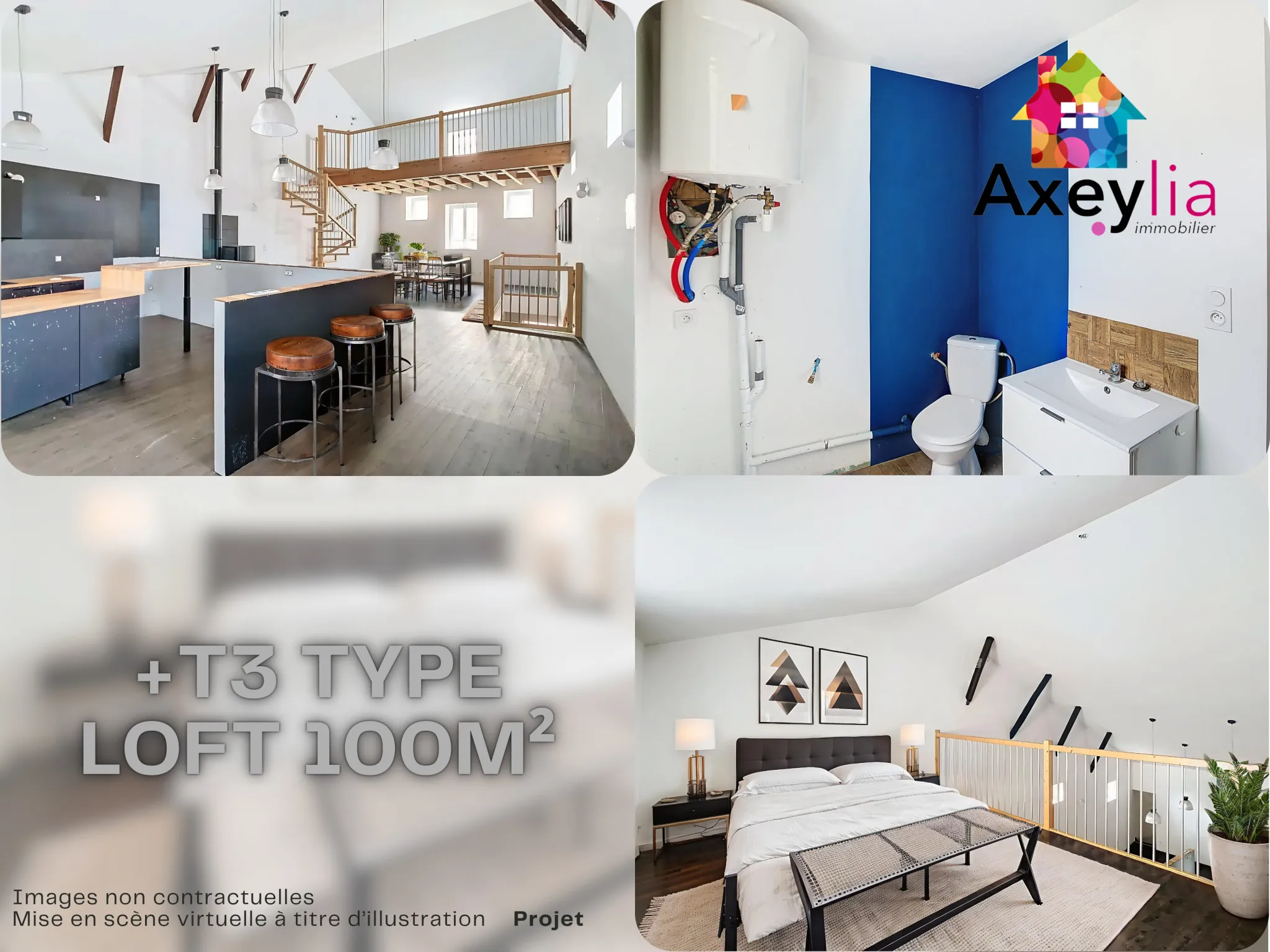 Immeuble ancien avec locaux commerciaux et appartements à Renaison proche Roanne 