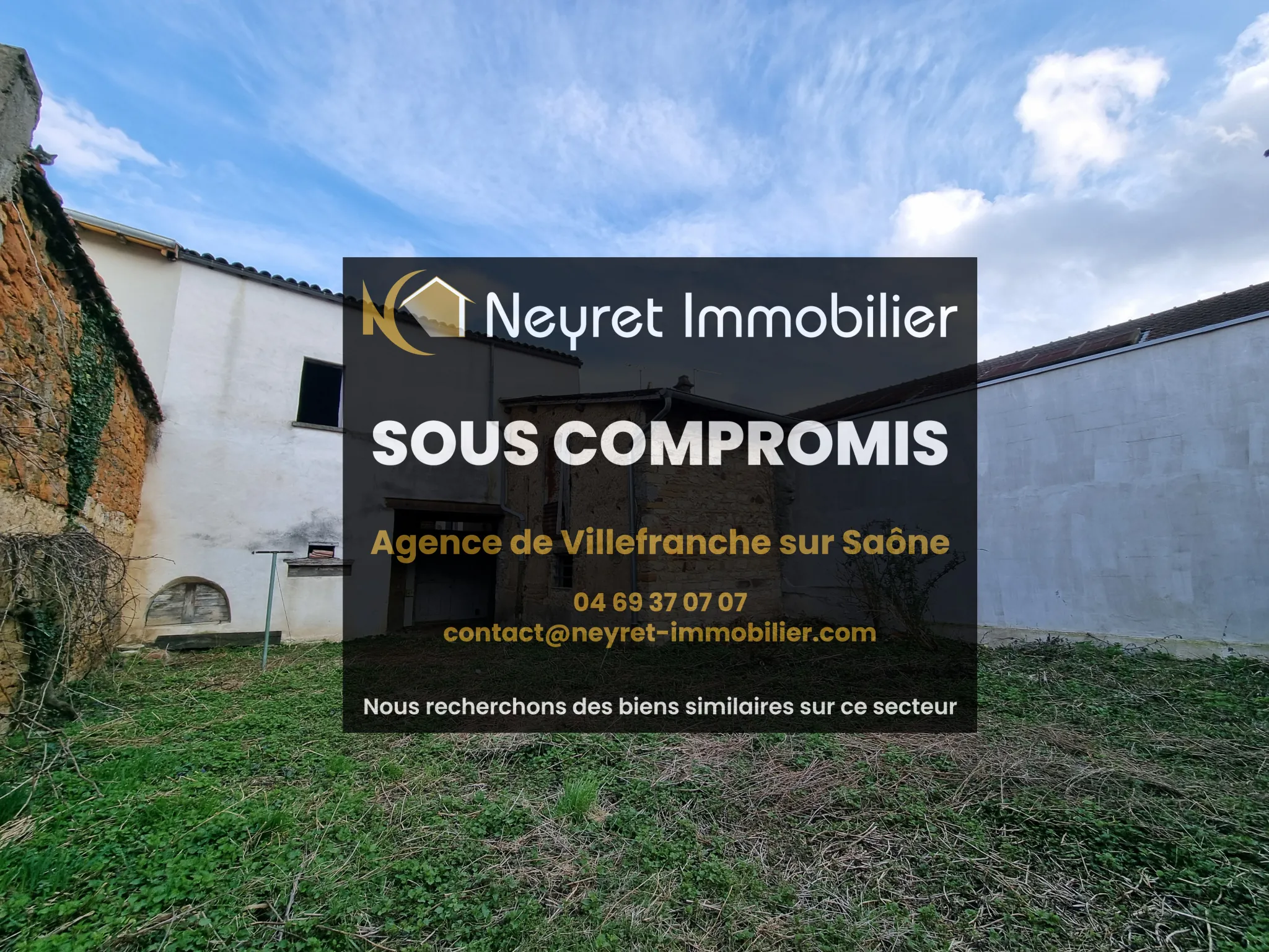 Maison de village à rénover de 152 m² avec jardin à Villefranche-sur-Saône