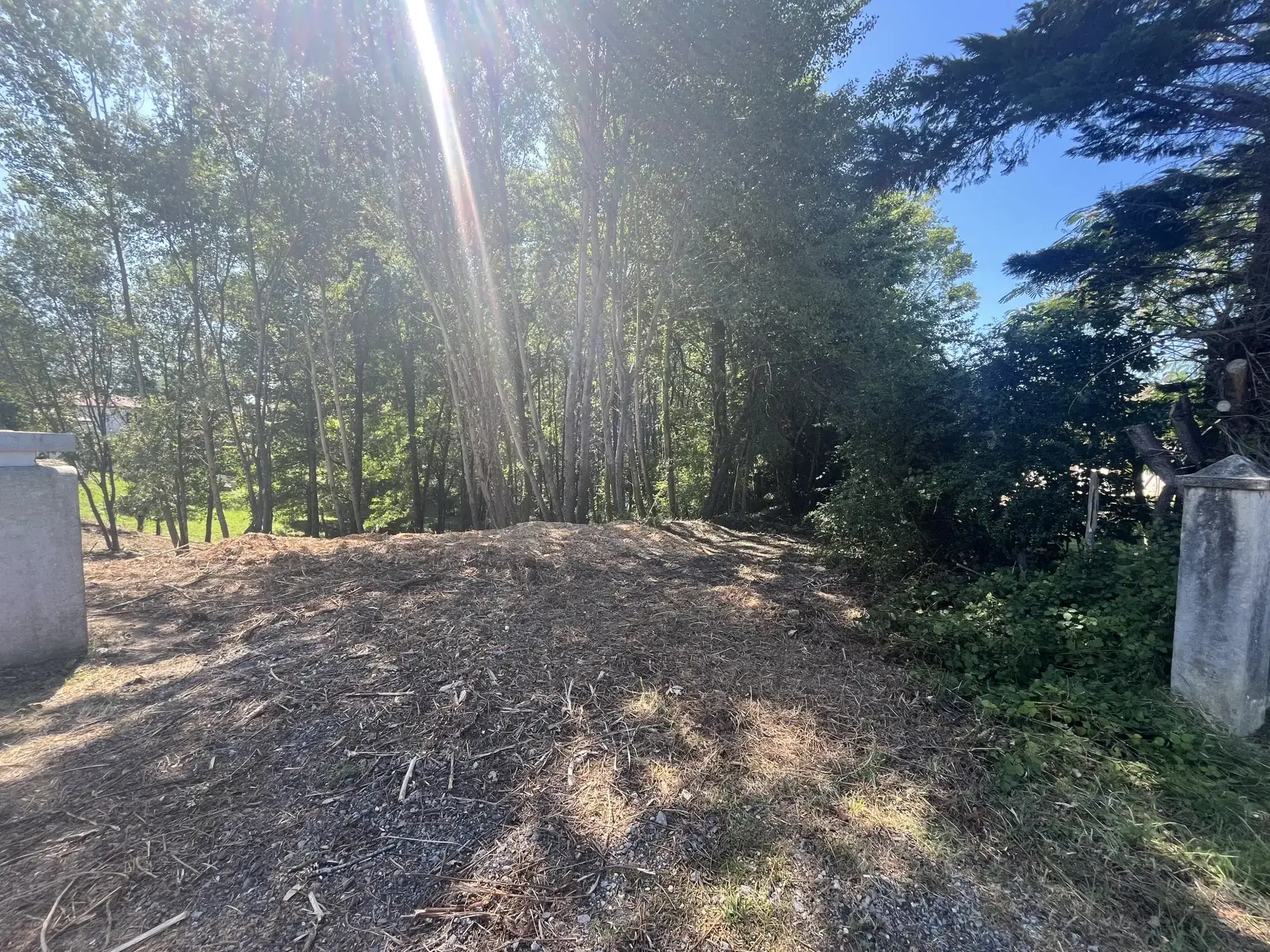 Terrain à bâtir à Urcuit avec 455 m² constructibles, environnement naturel et raccordements facilitants 