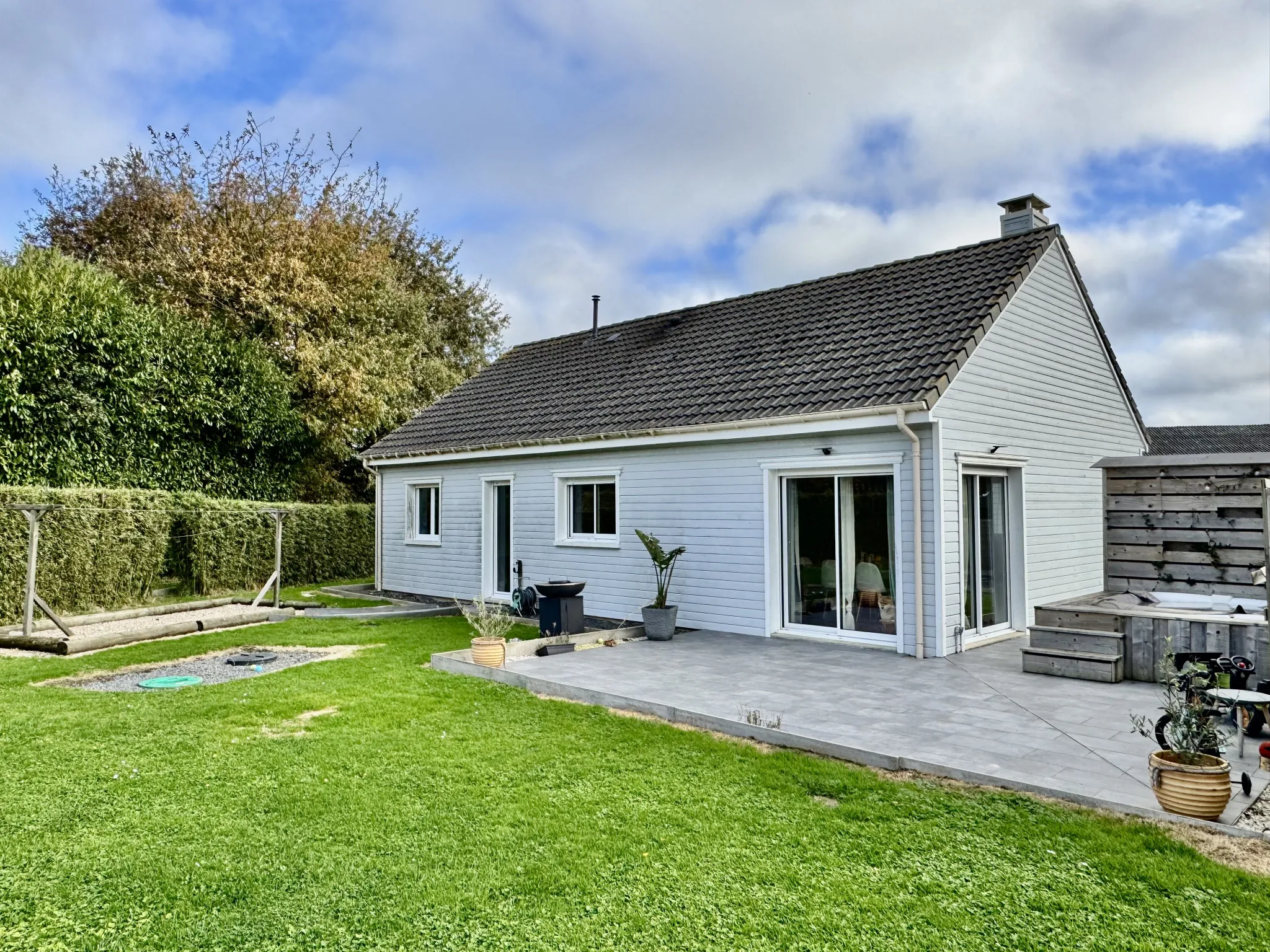 Maison de plain-pied en ossature bois à GUEUTTEVILLE LES GRES – Secteur recherché 