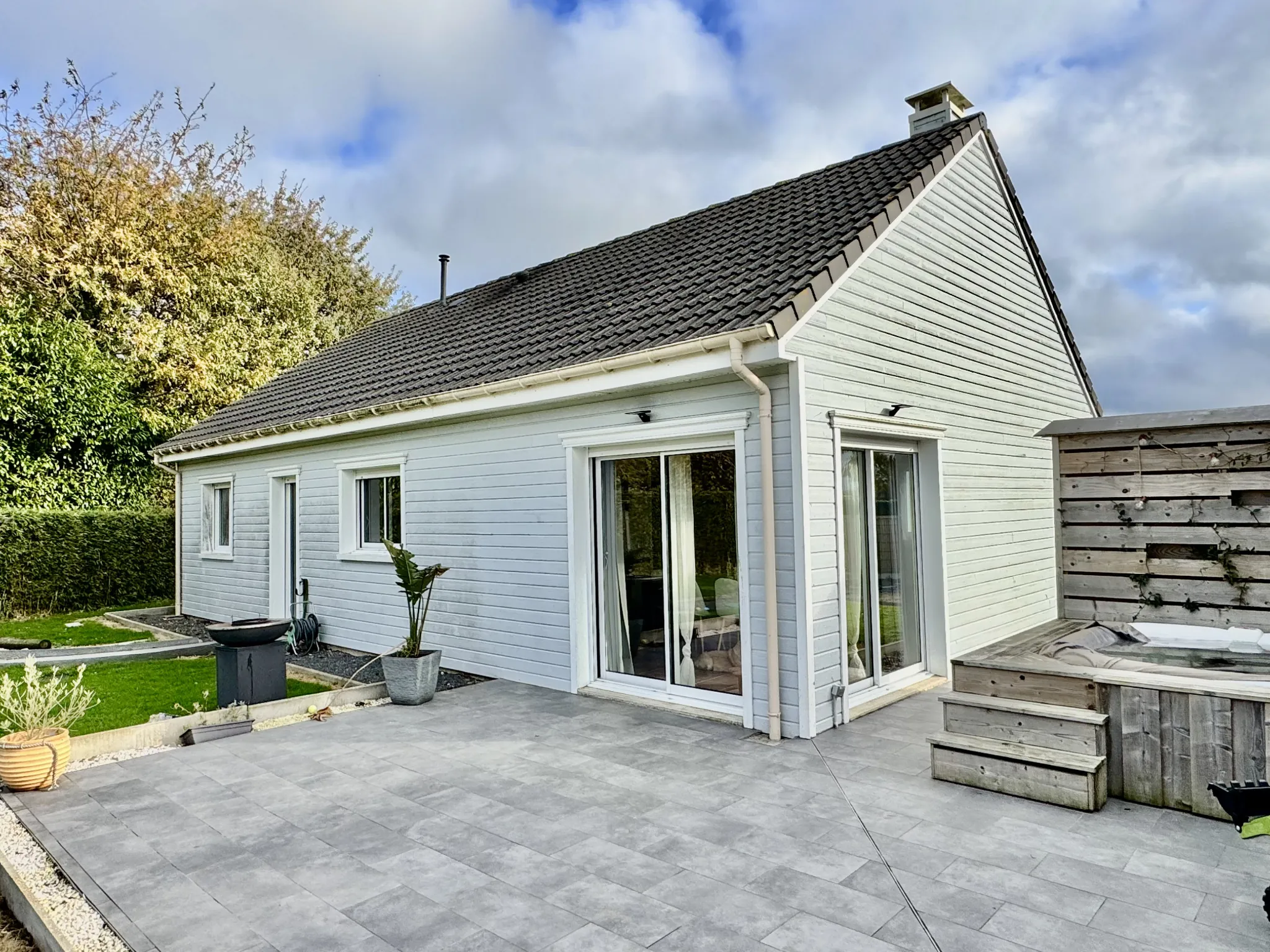 Maison de plain-pied en ossature bois à GUEUTTEVILLE LES GRES – Secteur recherché 