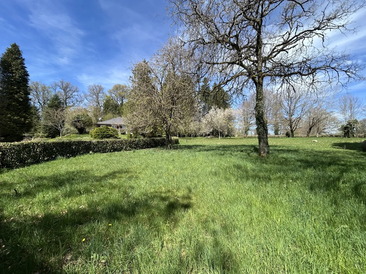 Maison avec piscine, étang et terrain constructible à Chamboulive, Corrèze 