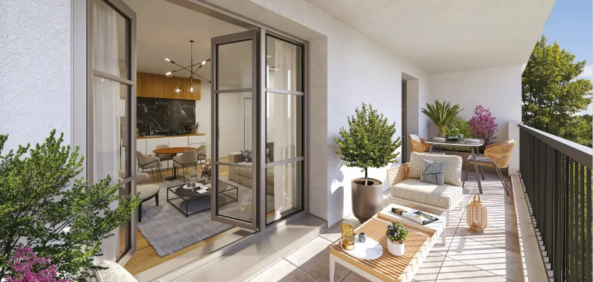 Studio neuf à Villeneuve-la-Garenne - Dernier étage, balcon, prix réduit