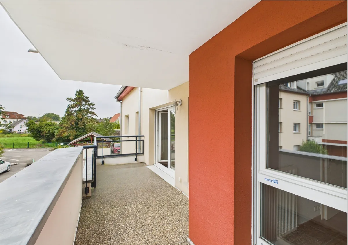 Appartement lumineux de 70 m² avec terrasse et garage à Brunstatt 