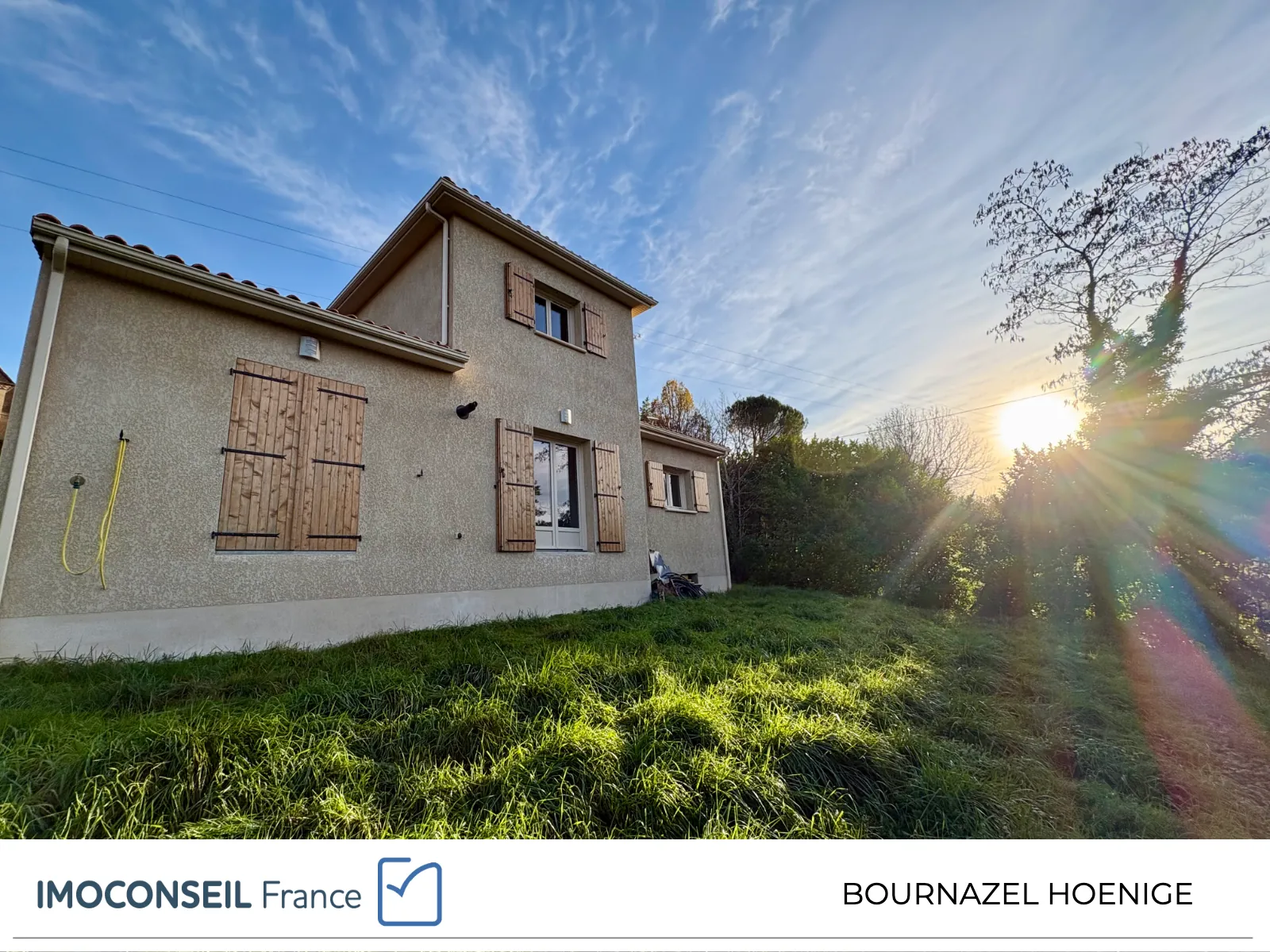 Maison récente 80 m² avec 3 chambres à Terrasson Lavilledieu - Vue campagne