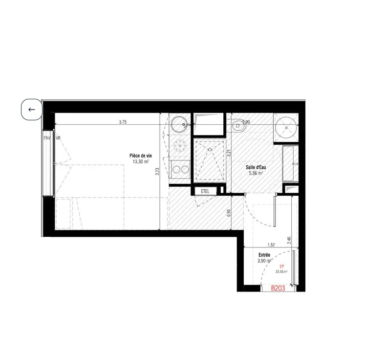 Studio neuf de 22,56 m² à Porto-Vecchio avec parking et idéal pour premier achat 