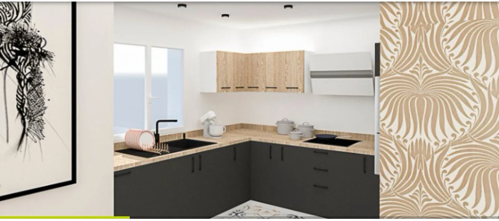 Appartement T2 rénové de 60 m2 au centre de Beaurepaire 