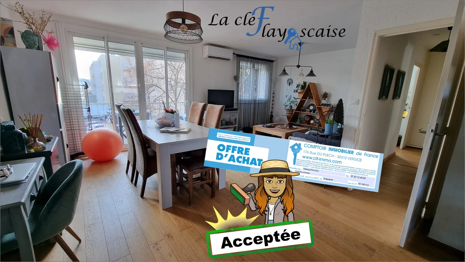 Appartement de 66 m² à Draguignan, idéal pour investissement locatif avec 2 chambres