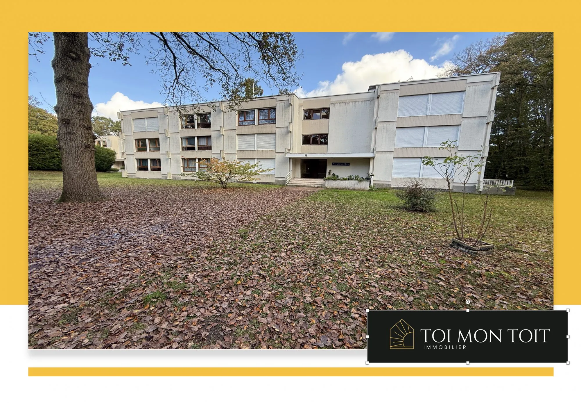 Appartement 2 pièces lumineux à Lamorlaye avec vue sur parc