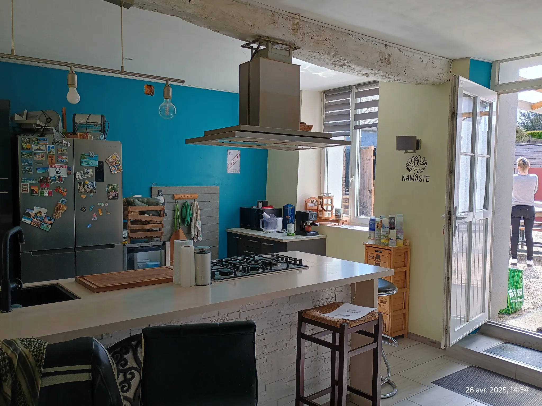 Maison de campagne rénovée avec grand terrain à Franqueville, Aisne 