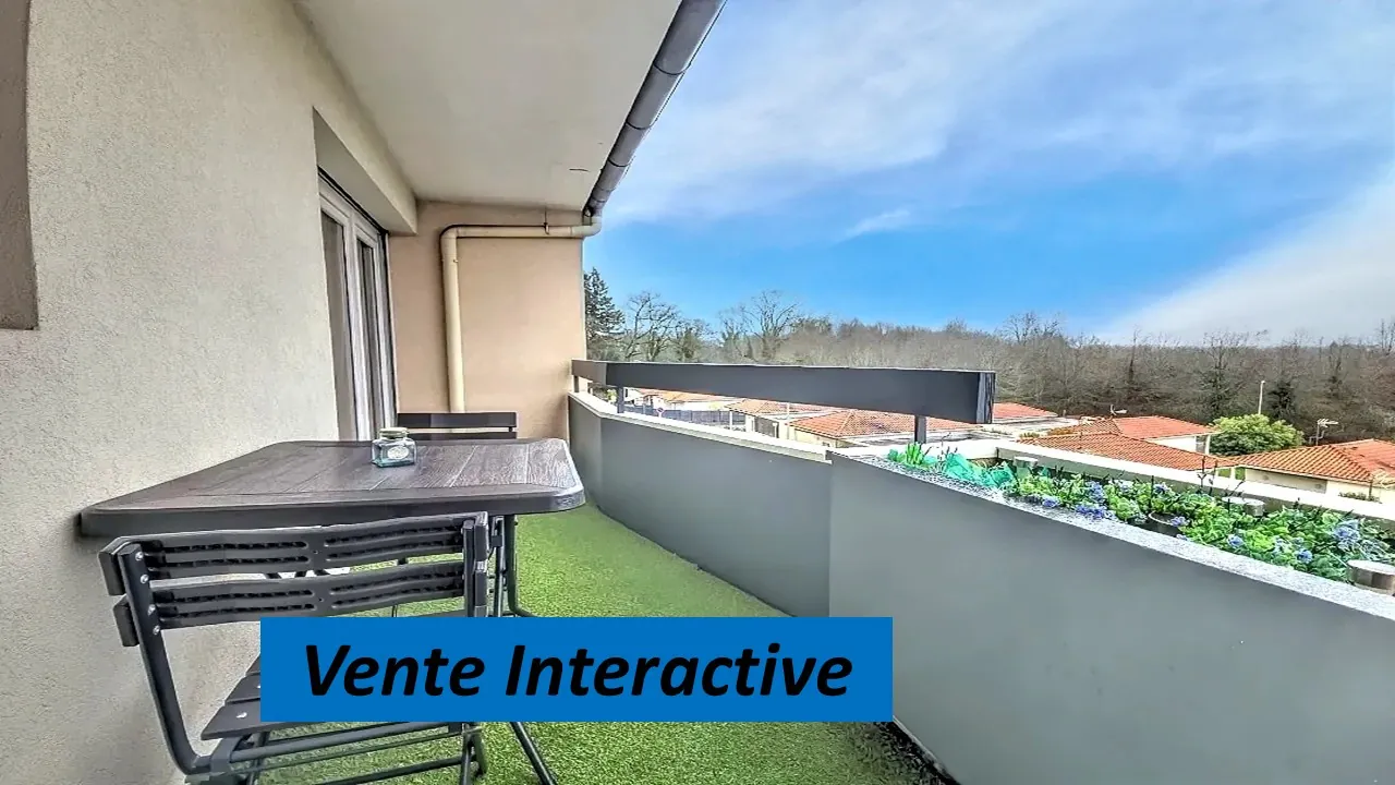 Investissez dans un studio de 36 m2 avec balcon et parking à Limoges, secteur Ester - Bois de la Bastide 