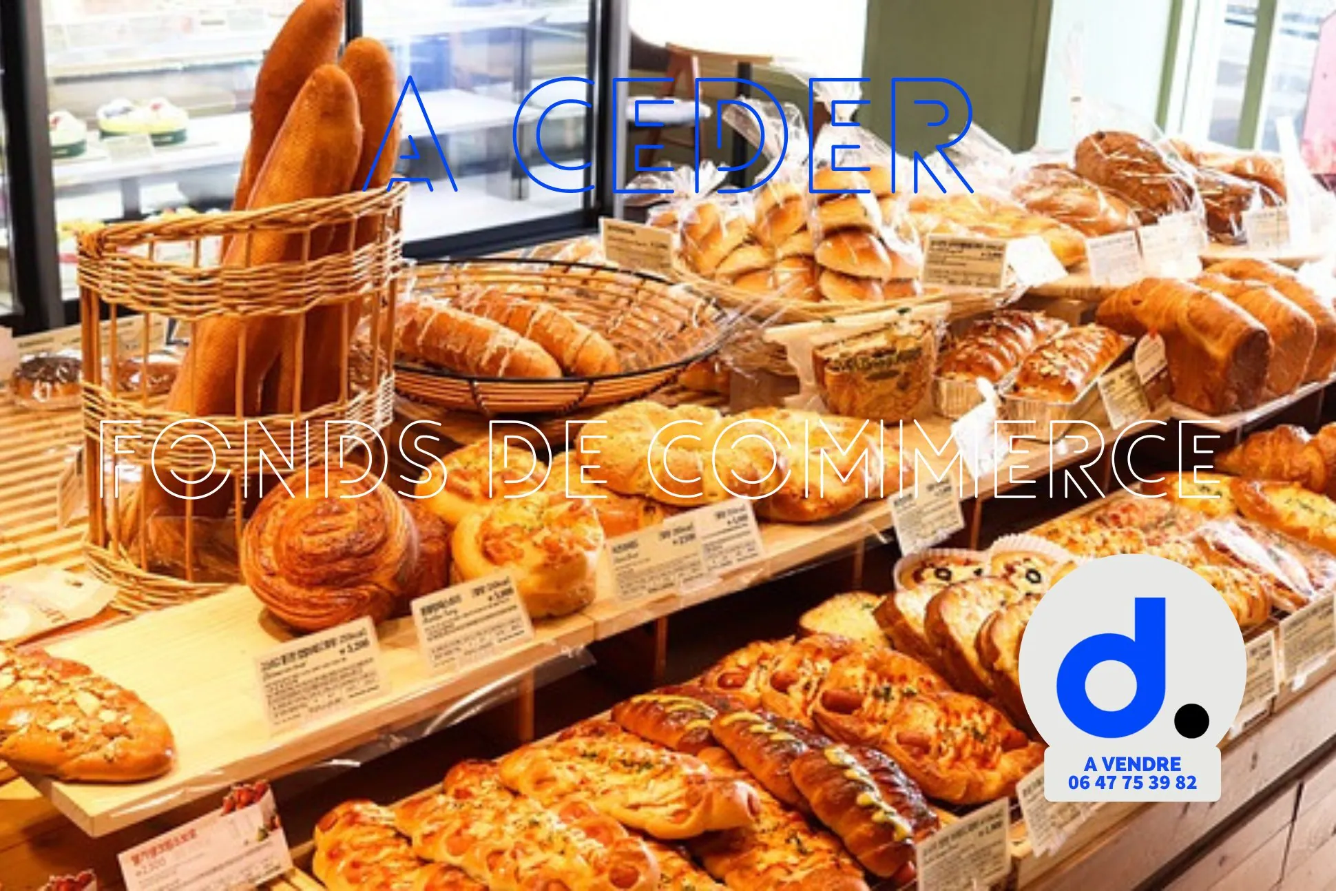 Fonds de commerce de boulangerie-pâtisserie à vendre à Lannion, emplacement stratégique