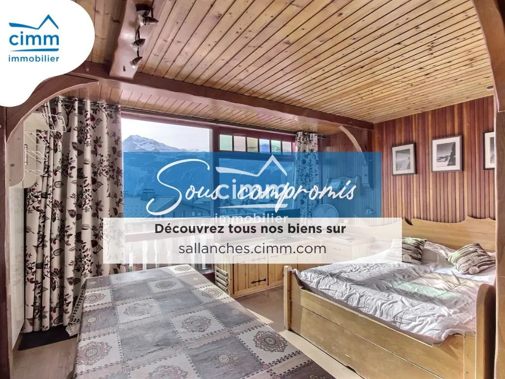 Studio à vendre à Carroz d’Arâches avec vue imprenable, parking privé, 24.45 m²