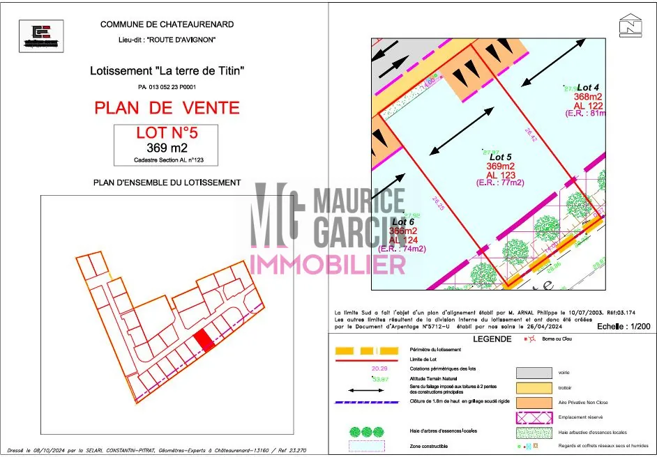 Terrain constructible à Châteaurenard - Quartier résidentiel, viabilisé, libre de constructeur 