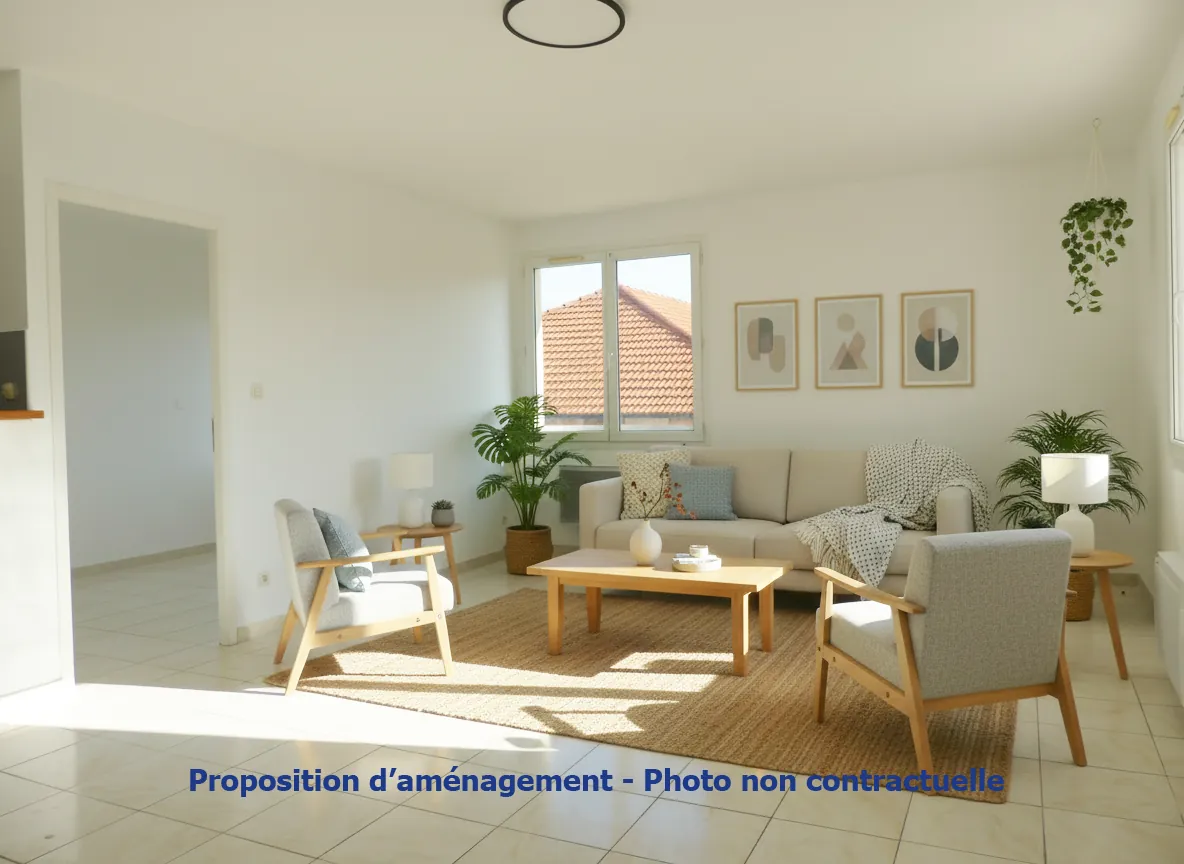 Appartement T4 lumineux avec balcon, vue dégagée et parking à Lamalou-les-Bains 