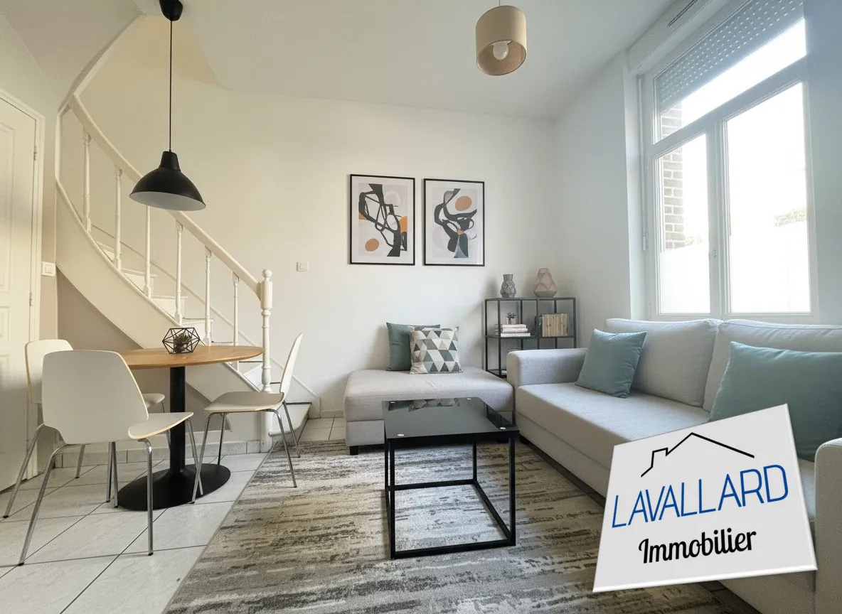 Maison 44 m² à Amiens avec 2 chambres, terrasse et cave - Investissement idéal